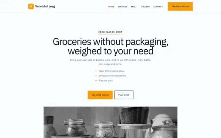 Website für Unverpackt-Laden