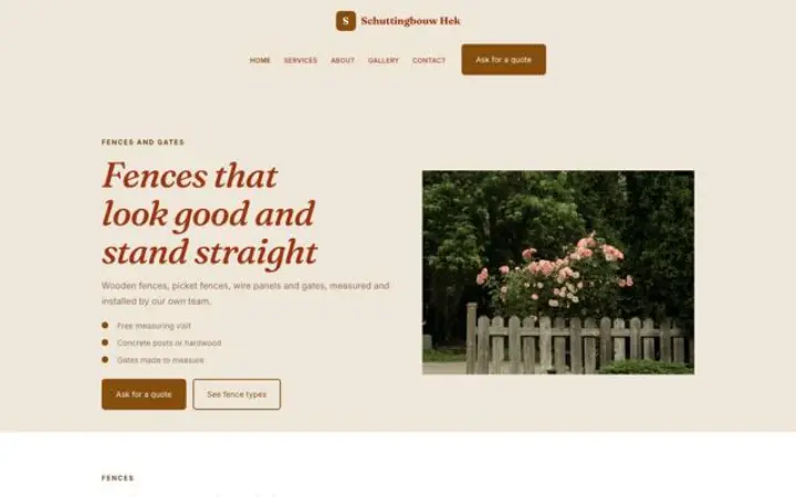 Website für Zaunbau