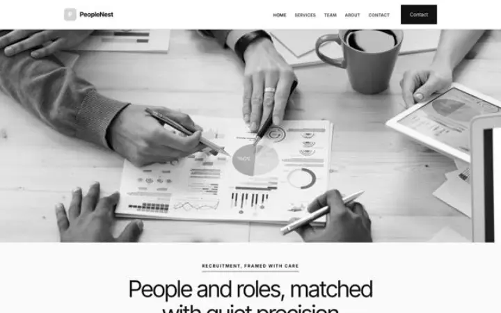 Website für Personalvermittlung