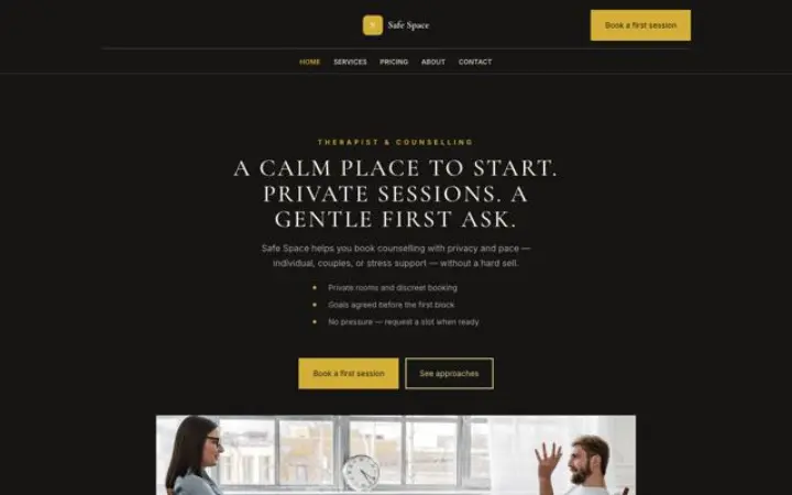 Website für Therapiepraxis