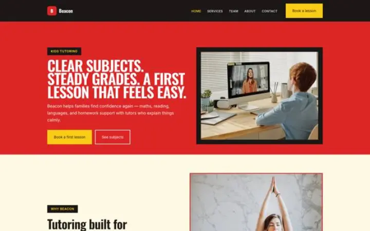 Website für Nachhilfe für Kinder