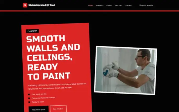 Website für Stuckateur