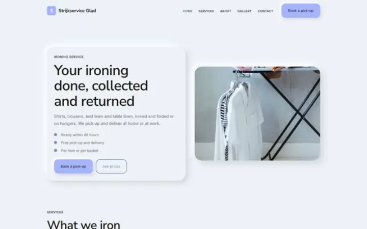 Theme Strijkservice Glad