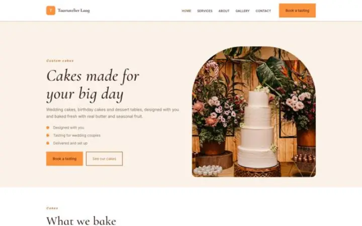 Website für Tortenatelier
