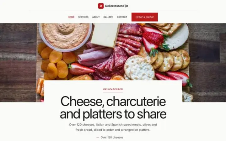 Website für Feinkost