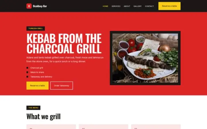 Website für Türkischer Grill