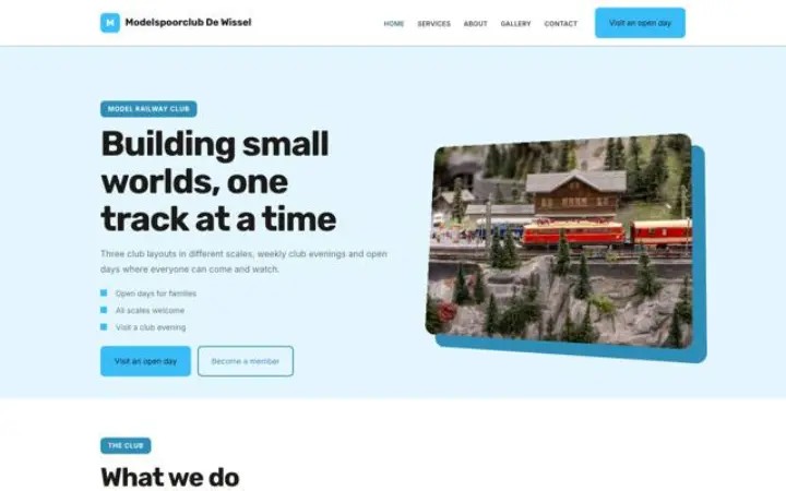 Theme Modelspoorclub De Wissel
